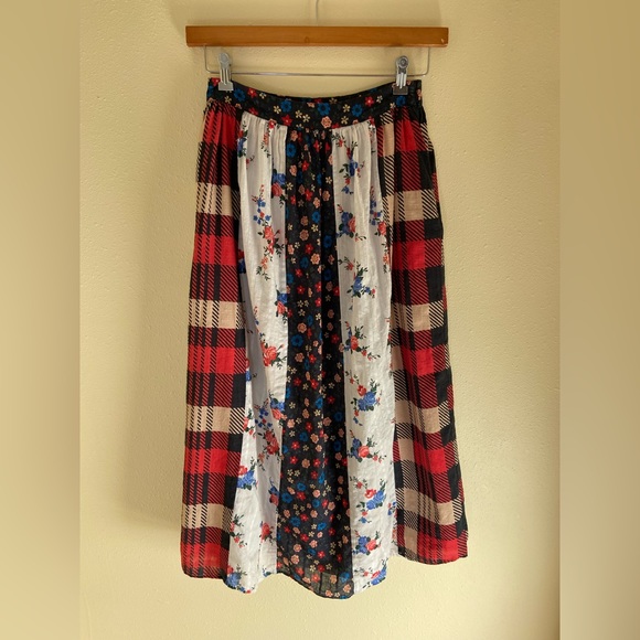 Anthropologie Let Me Be Patchwork Frontier Maxi Skirt - Picture 4 of 16